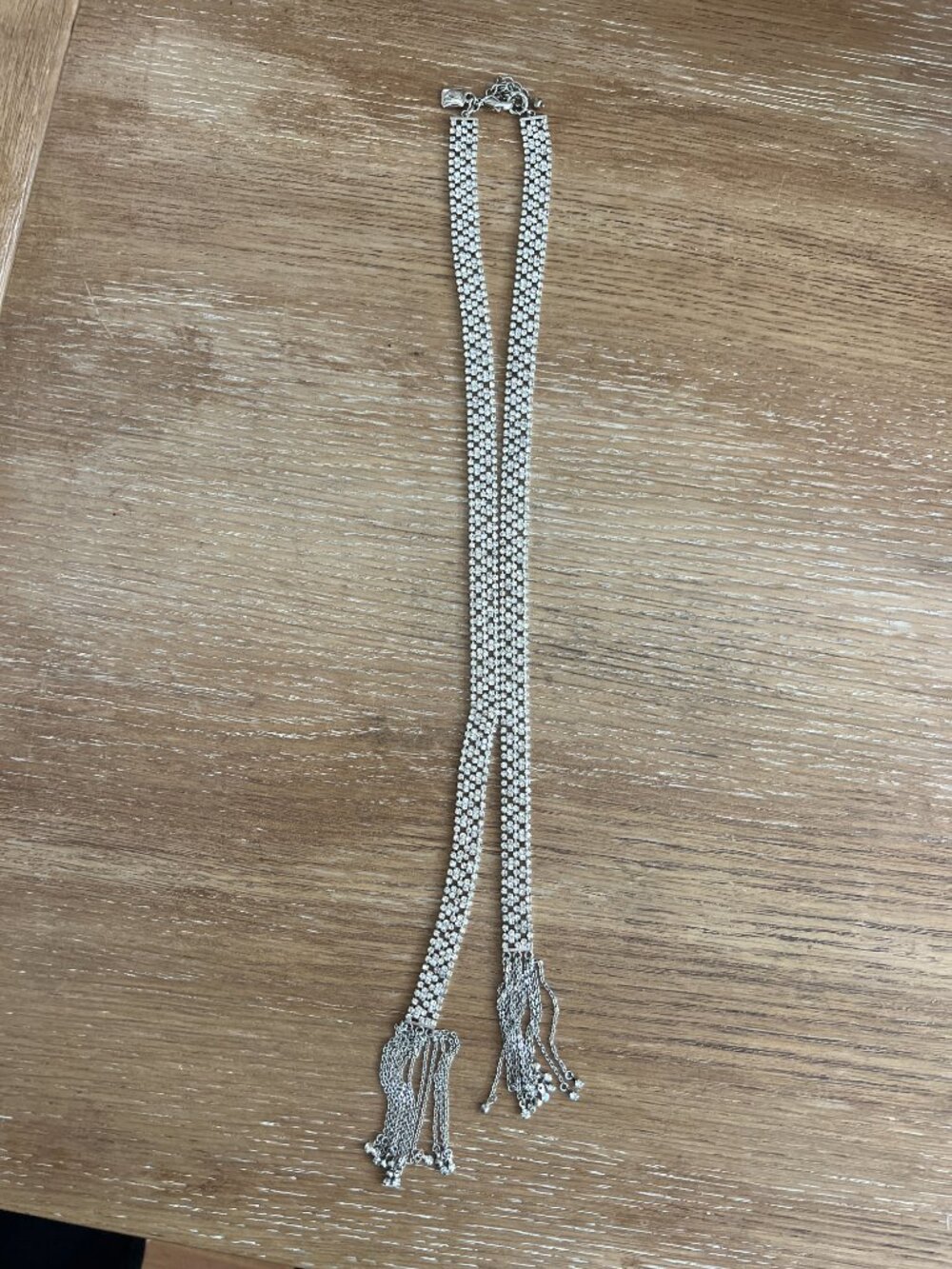 Ralph Lauren Rhinestone Lariat Necklace
